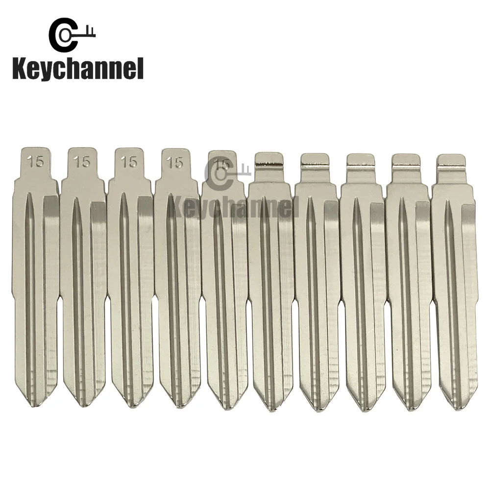 10PCS/LOT Blank Flip #15 KD Remote Key Blade Type For Hyundai For Kia Suzuki For Jeep For Chevrolet For Great Wall H3 H5 HYN11