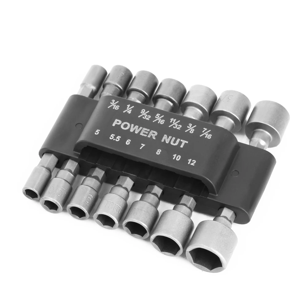 AURWOF 1/4 6,35 mm Trzpień 14 szt. Gniazda sześciokątne Zestaw wkrętaków tulejowych, zestaw wkrętaków Zestawy bitów Klucz nasadowy Narzędzia TT01T14A