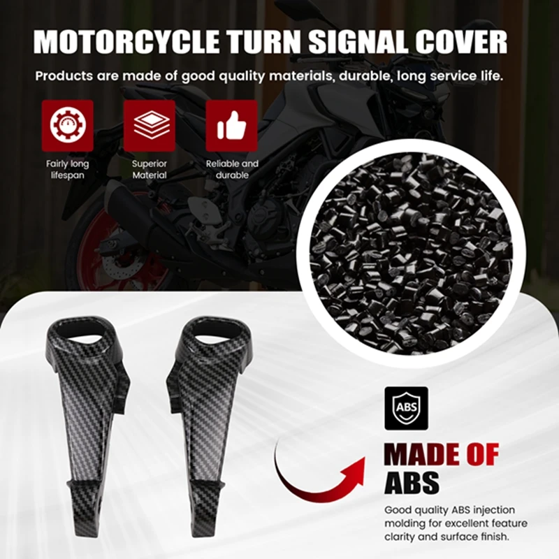 Penutup sinyal belok sepeda motor tutup Panel kerangka depan sisi hidung Fairing untuk Yamaha MT-03 MT 03 2021-2023 MT03