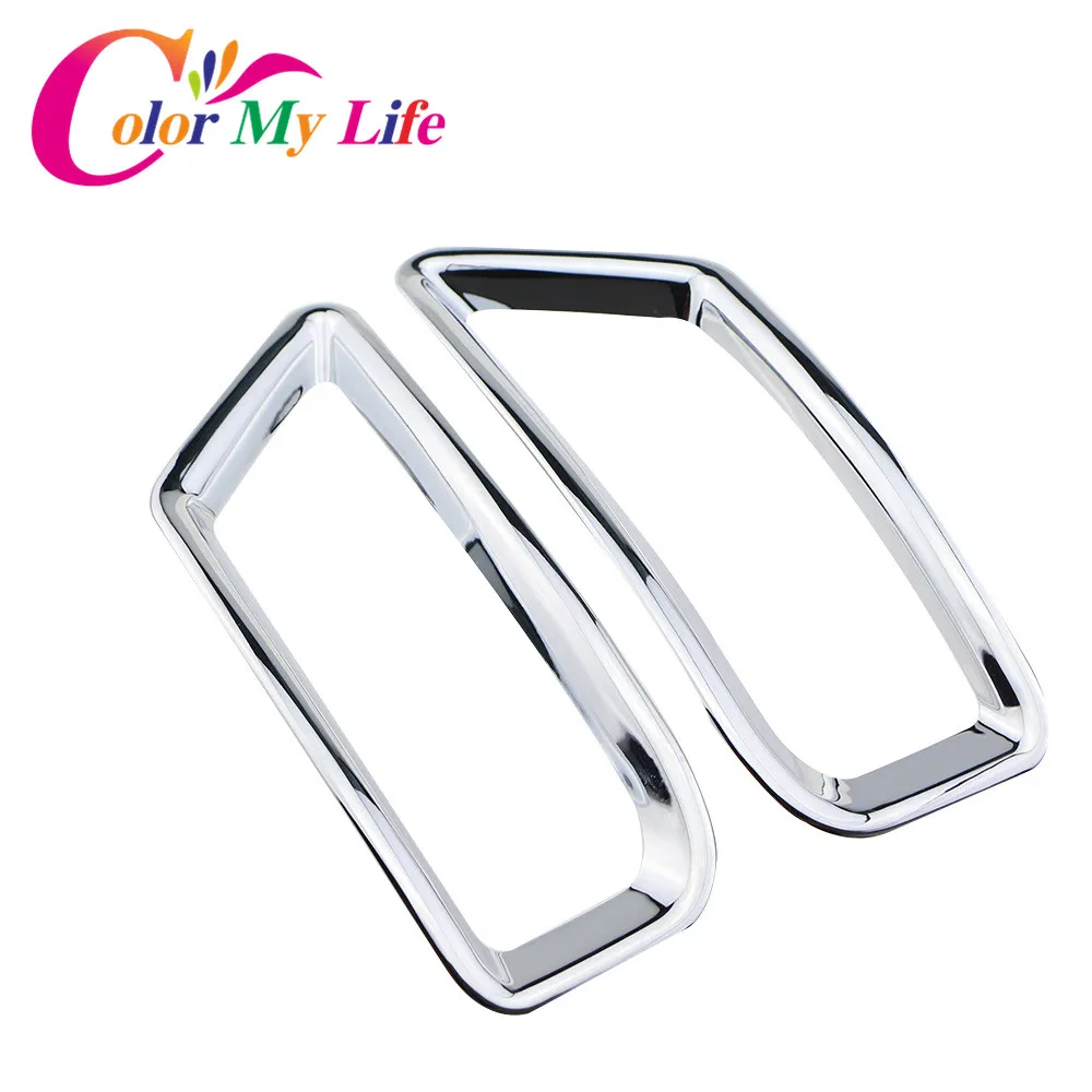 ABS Chrome Rear Fog Lamps Cover Back Fog Lights Trim Sticker for Peugeot 3008 2014 2015 Accessories