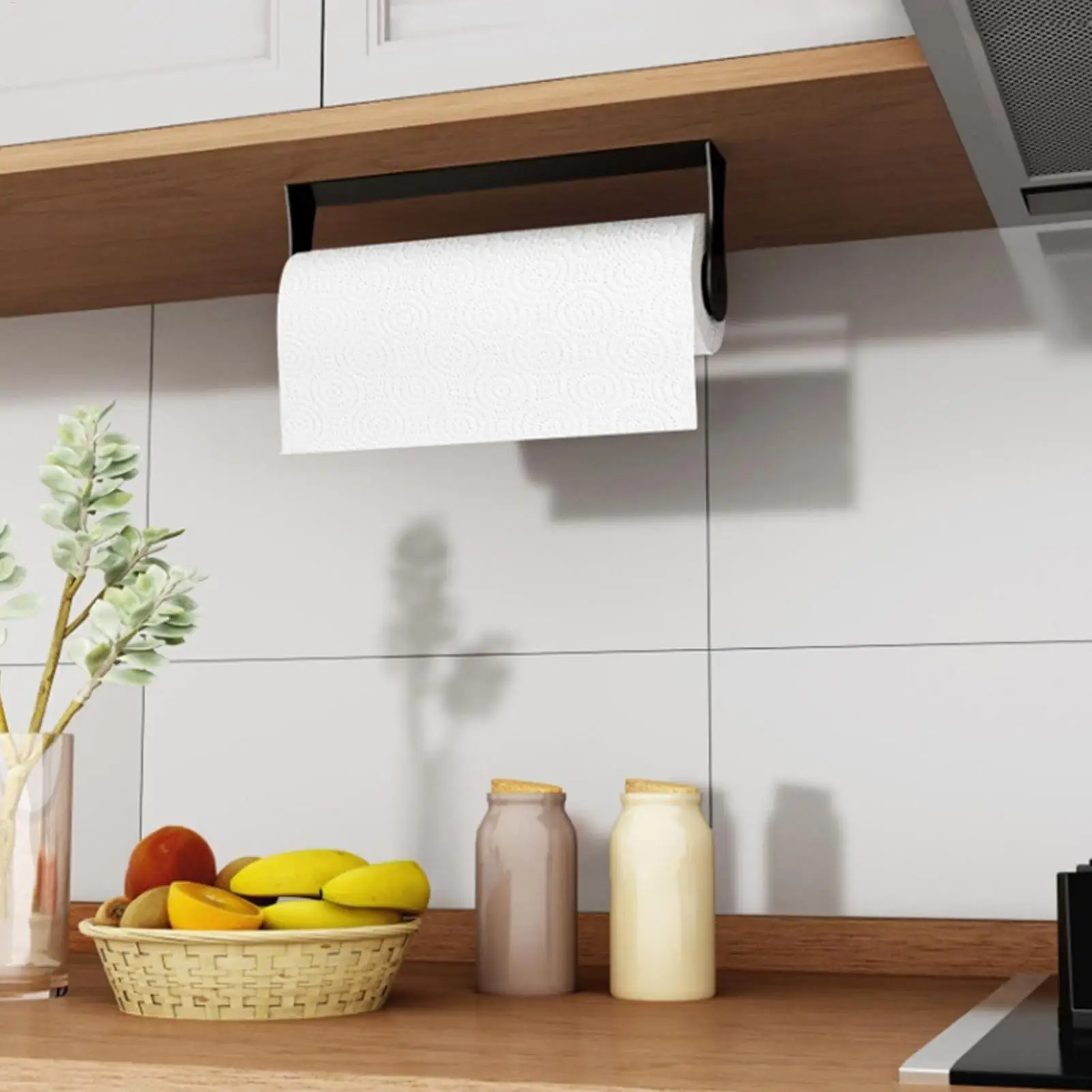 

Paper Towel Holder Wall Space Saving Dispenser Towel Tissue Napkin Holder Bar For Kitchen Bathroom Pantry Laundry Room Office