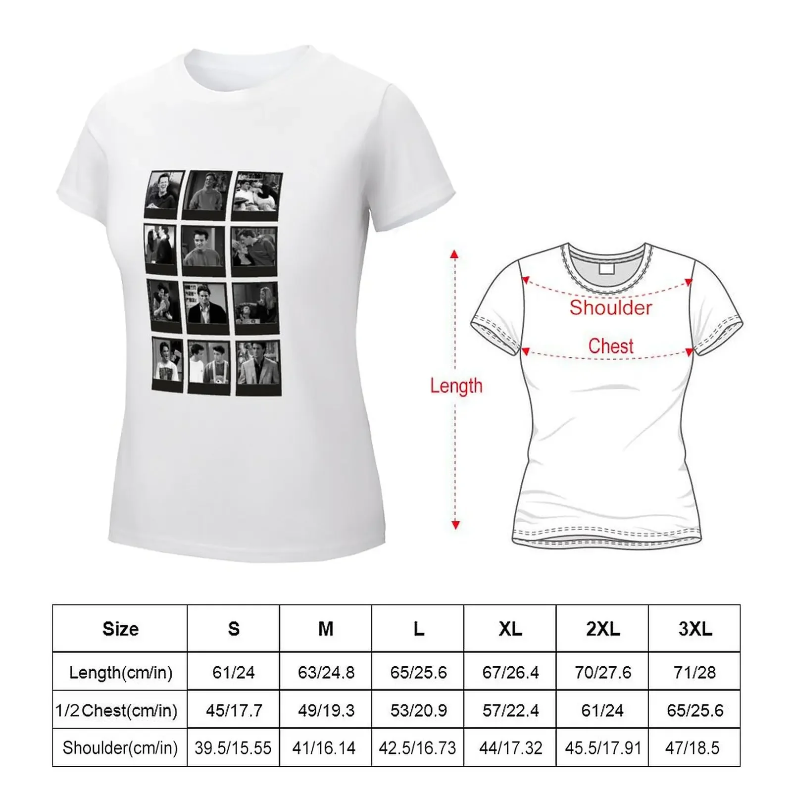 Matthew Perry T-shirt shirts graphic tees korean fashion summer clothes for Women