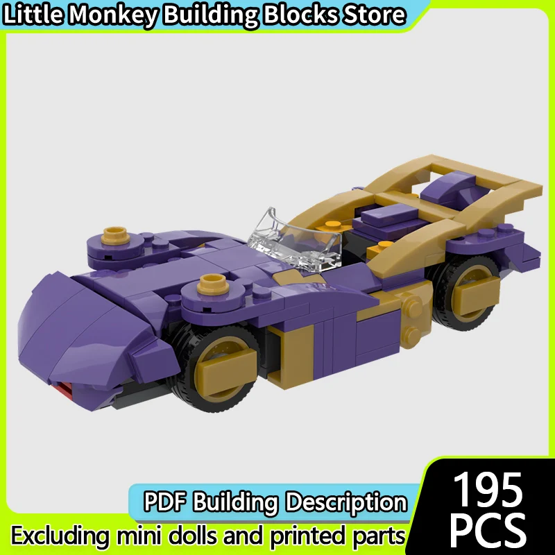 

City Car Model MOC Building Bricks GRX Single Seat Racing Car Modular Technology Gifts Holiday Assemble Children Toys Suit