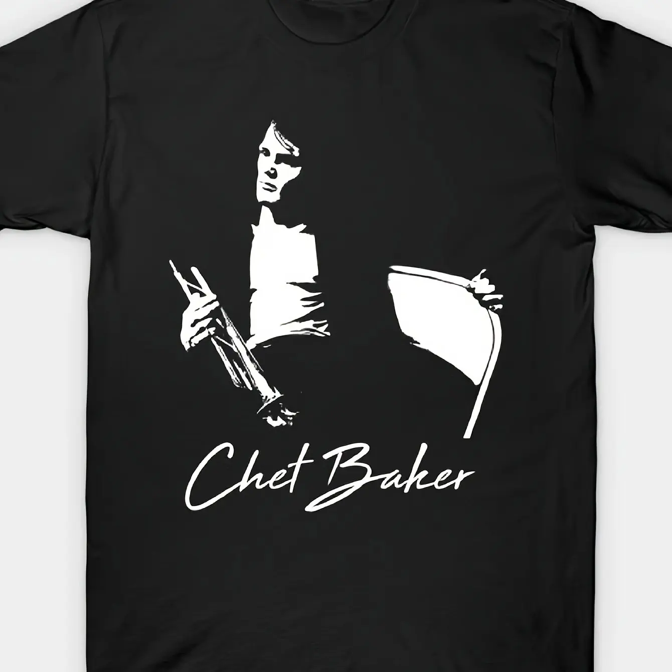Men's Chet Beck Music Idol T-shirt with Chet Beck Jazz/Musician Print - Casual Music Enthusiast Clothing