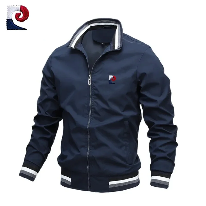 

Spring and Autumn men's high-quality stand up collar jacket, new trendy and fashionable casual sports baseball jacket top
