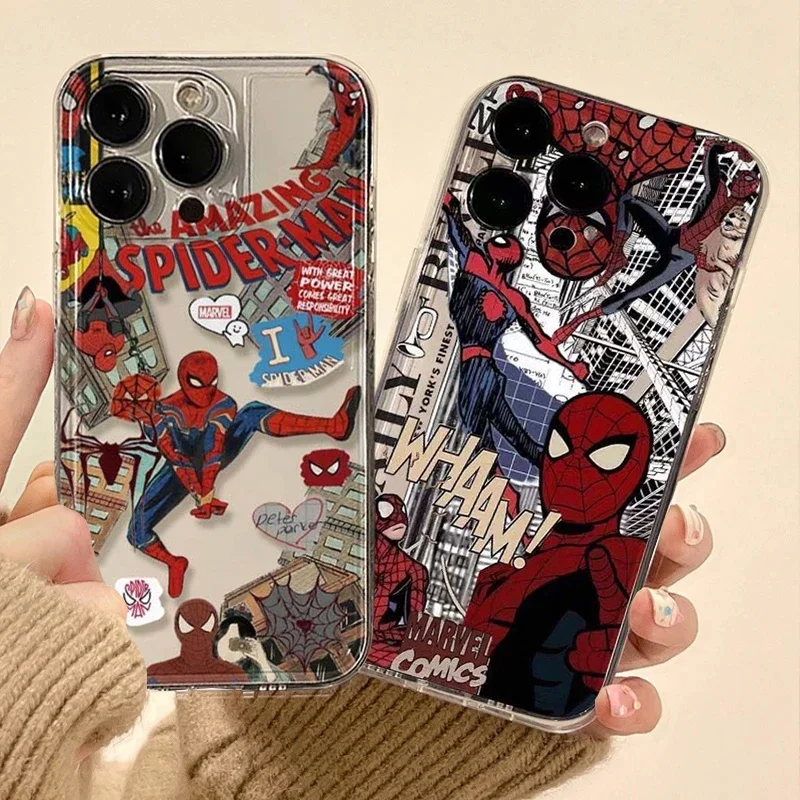 Marvel Spider Man A55 Lovely Phone Case For Samsung Galaxy A15 A54 5G A16 A35 A25 A56 A36 A26 S25 S2