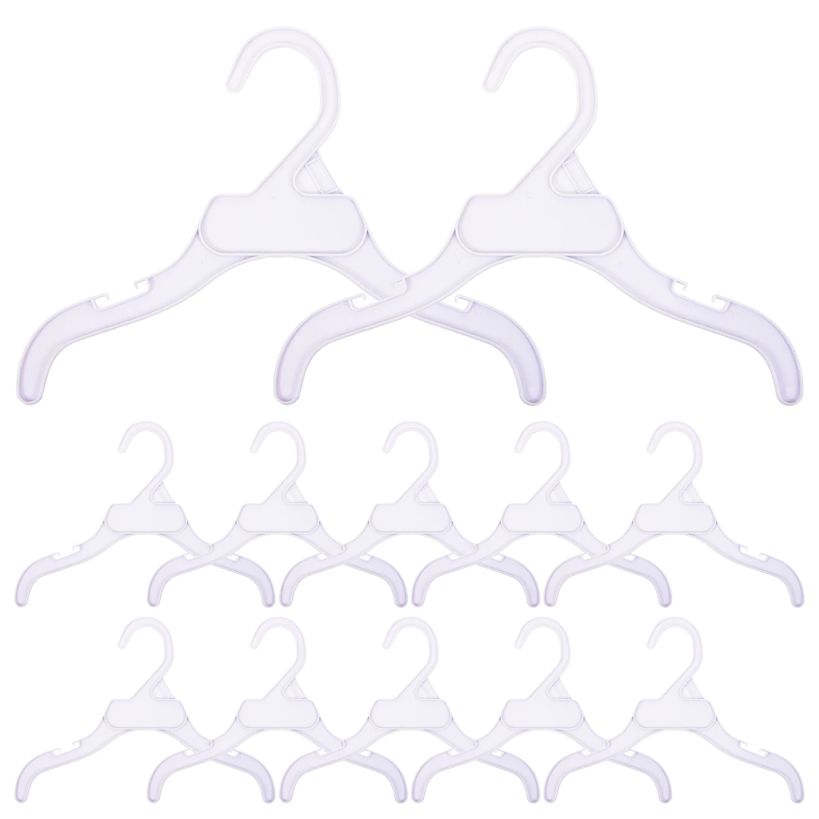 

10Pcs Pet Clothes Hangers Lightweight Non-Slip Dog Apparel Organizers Hooks Puppy Accessories White Dog Clothes Hanger