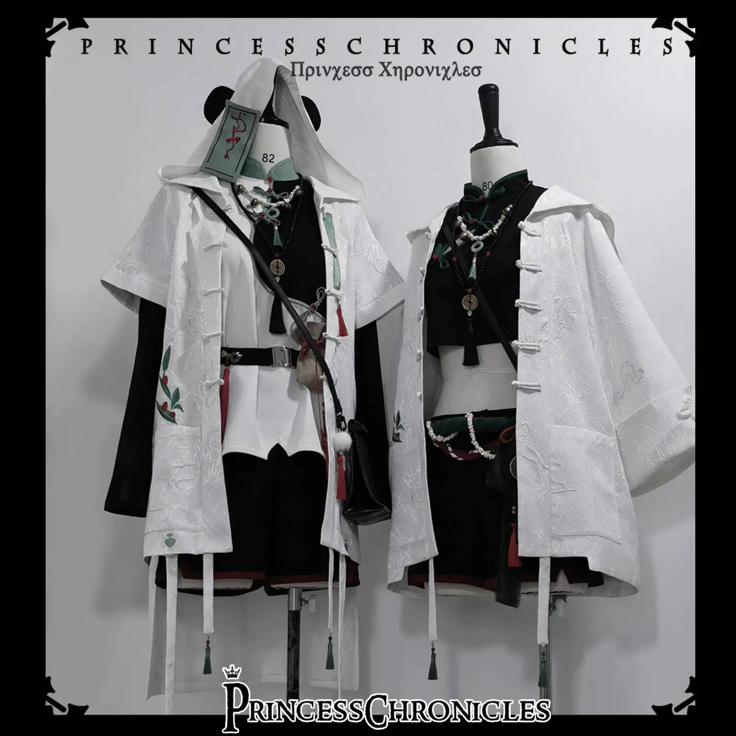 

New Bamboo Forest Panda Chinese Style China Chic Han Elements Tops Shorts Coat Men And Women Fiesta Carnival Halloween Cosplay