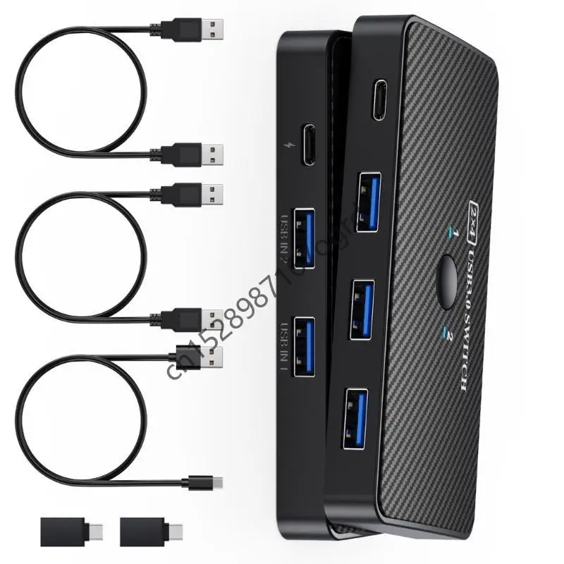 

Compactly USB Switching Splitter For Simultaneous Double PC Connection Fast 5Gbps File Transfer Plugs and Play for Computer 634A