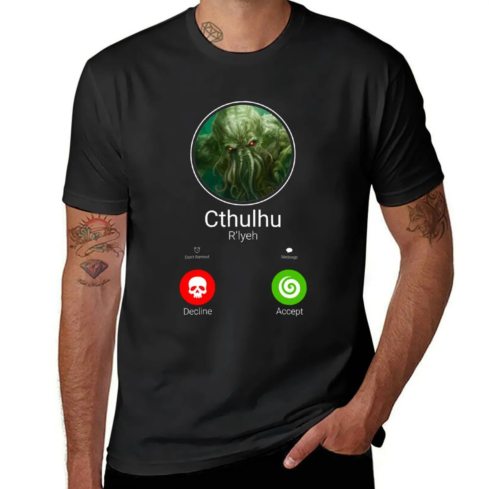 

Call Of Cthulhu T-Shirt vintage tees aesthetic clothes Short sleeve tee T-shirt men