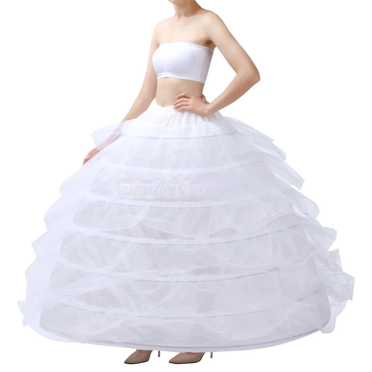 Steel Pettiskirt Crinoline Wedding Dress Crinoline Crinoline Performance Costume Slip Dress Seven Circles