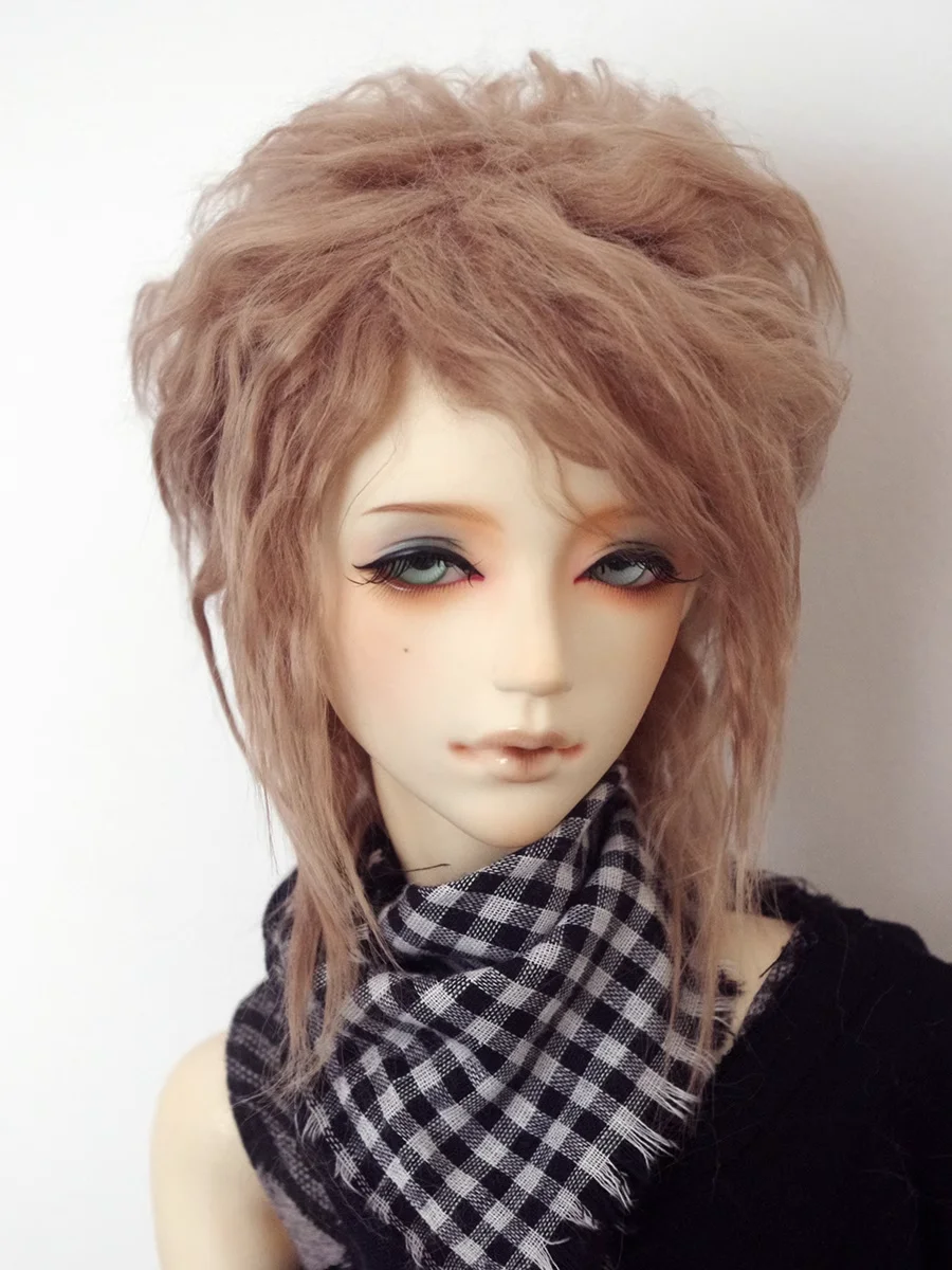 New 1/12 1/8 1/6 1/4 1/3 12cm 14cm BJD Plush fabric wig Milk Coffee For PukiFee lati Doll Antiskid DD MSD MDD DY BJD Doll Wig