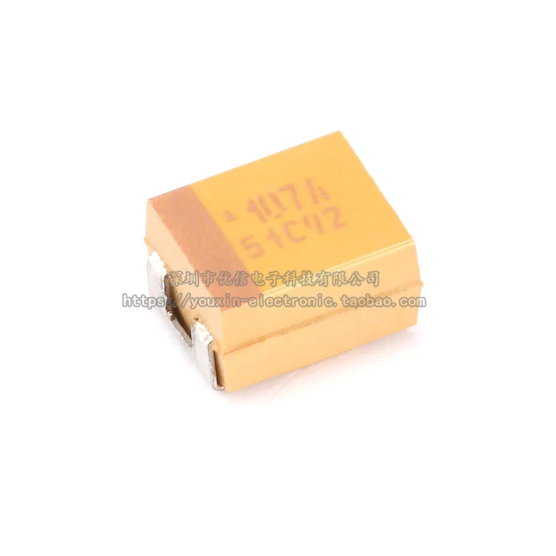 50Pieces/CASE-B-3528 SMD Tantalum Capacitor Type B 10V 100UF ±20% Code (107A) Passive Component TAJB107M010RNJ