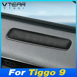 Vtear Styling Car Door Speaker Horn Cover Dust Proof Sticker Front Rear Panel Interior Modification For Chery Tiggo 9 2024 2025