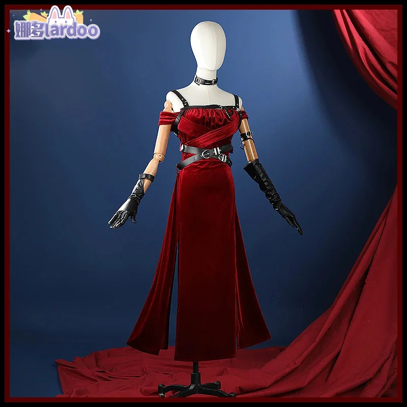 Love And Deepspace Red Dress The Darkness Is Beautiful Red Velvet Heroines Cosplay Costume Game Party Uniform Lardoo