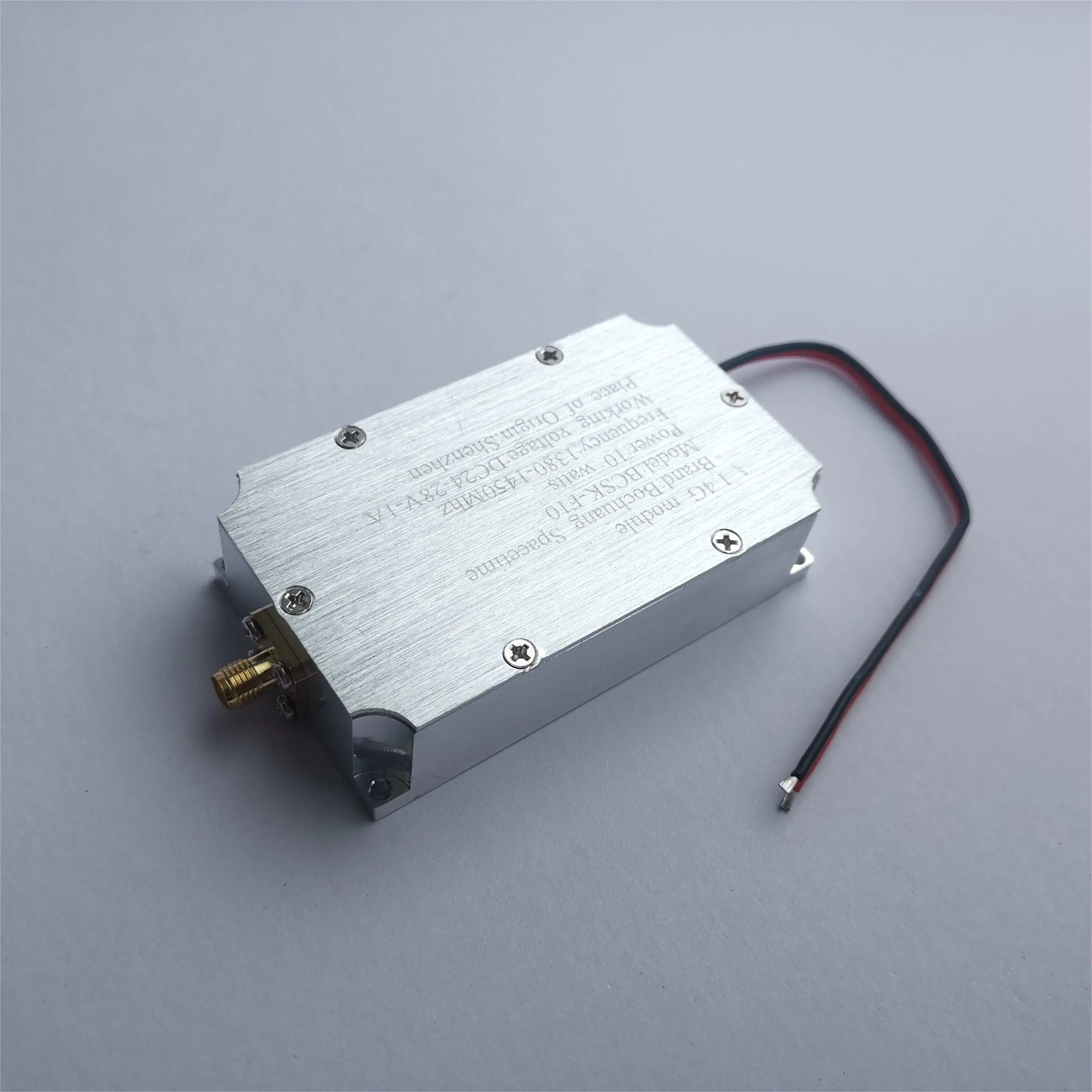 Módulo amplificador de señal Uav de BCSK-F10, contador UAV GAN, potencia opcional, 10W, 20W, 30W, 40W, 50W