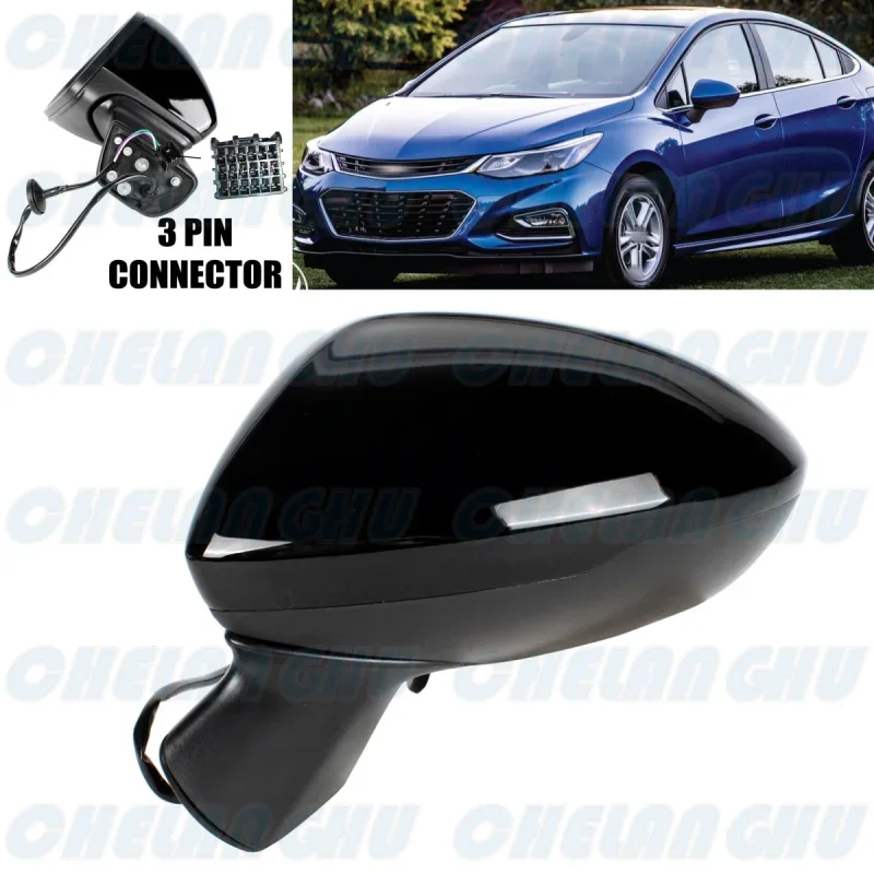 

Left Side 3 Pins Black Painted Heated Mirror Assembly 39125813/39063949 For Chevrolet Cruze 2016 2017 2018 2019