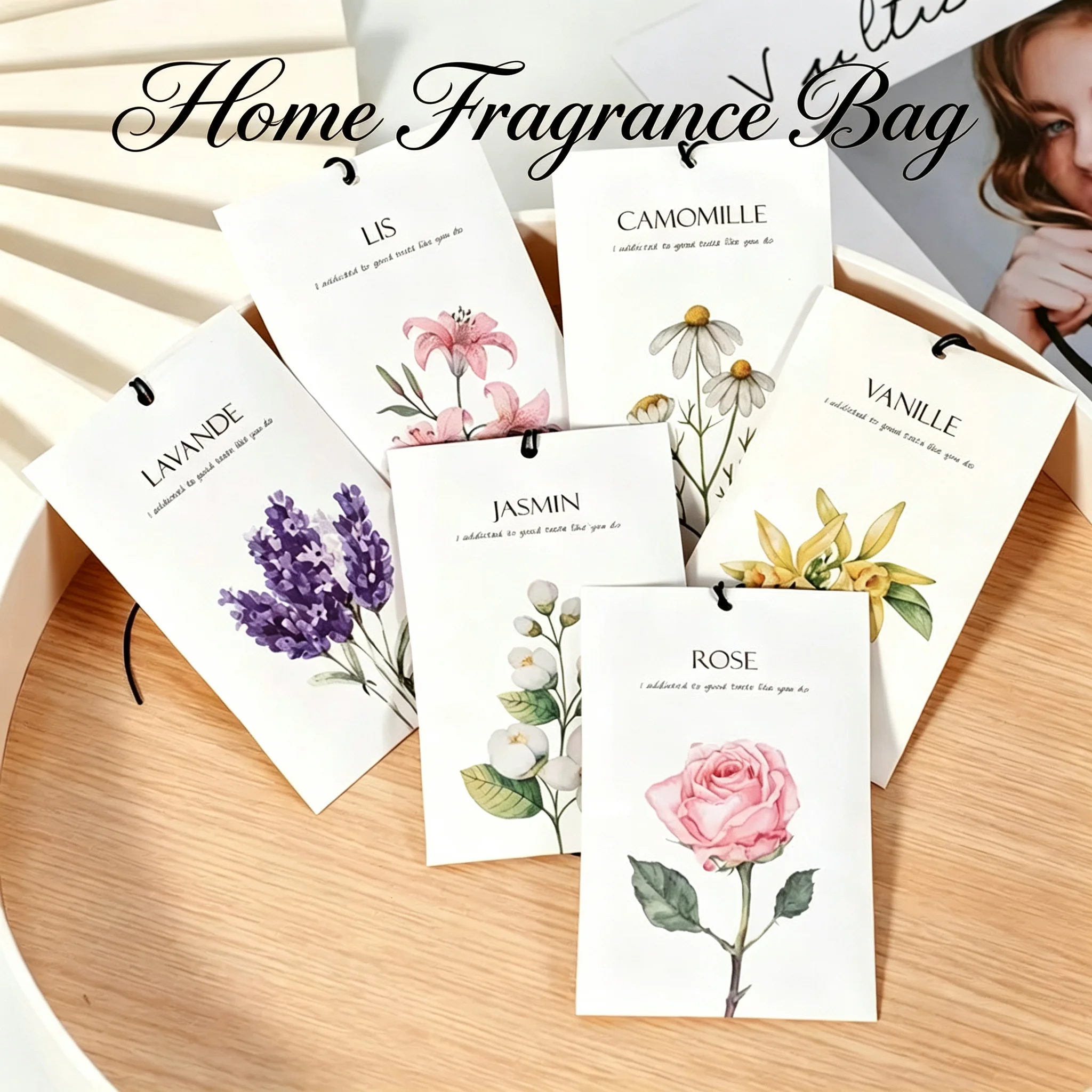 1-6pc Home Fragrance Bag Portable Hanging Perfume Anti-odor Febreze Long-lasting Aromatherapy Bags Clothing Shoe Cabinet Deodora
