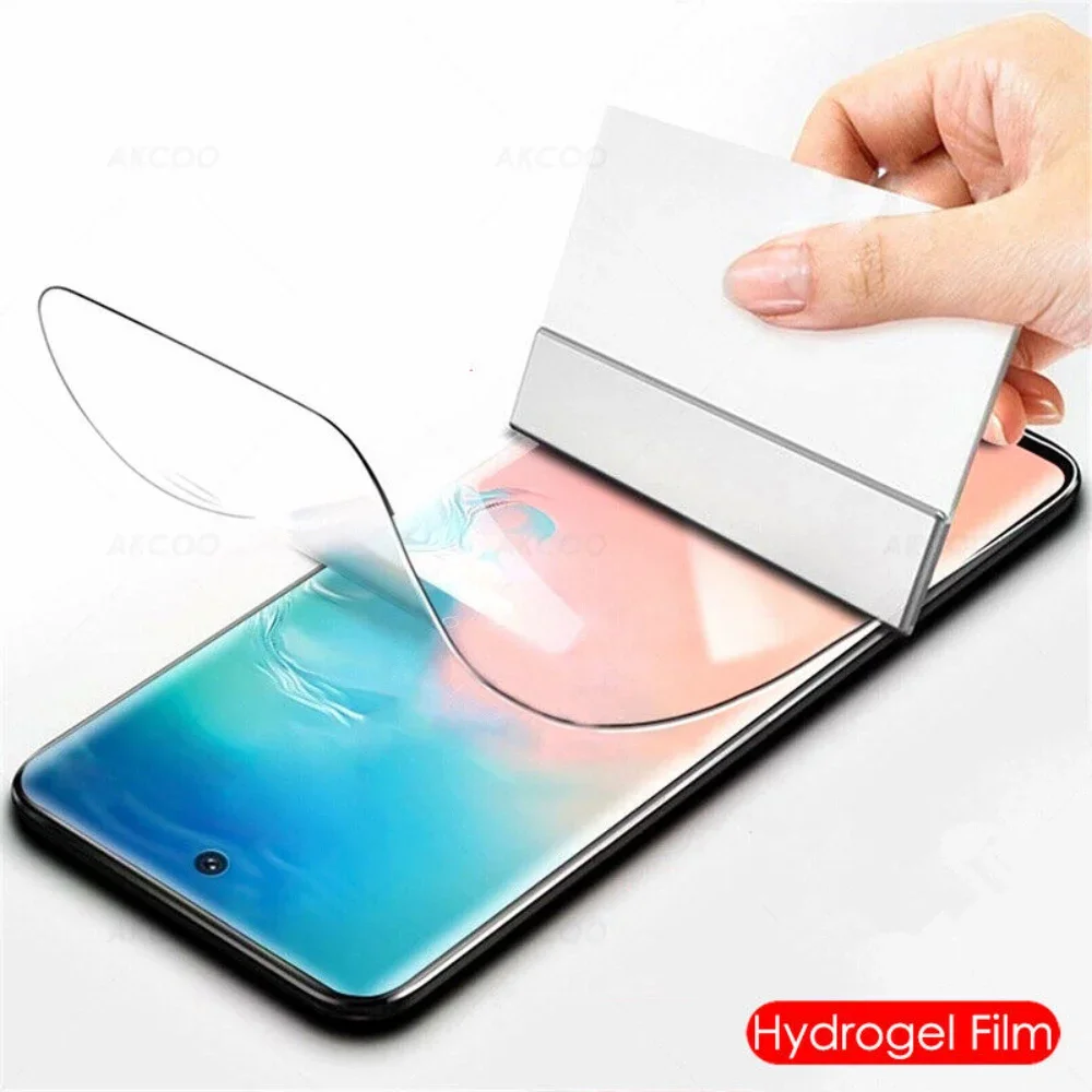 Full Adhesive Hydrogel Screen Guard For Huawei P50 Pro Nova 8 Pro Mate 50 Pro P60 Pro Nova 9 Hydrogel Shatterproof Screen Shield