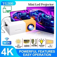 YG300 Smart Projector WiFi Auto Focus Bluetooth Android LED HD Projetor for 1000 Lumens Home Cinema Outdoor Portable Projetor