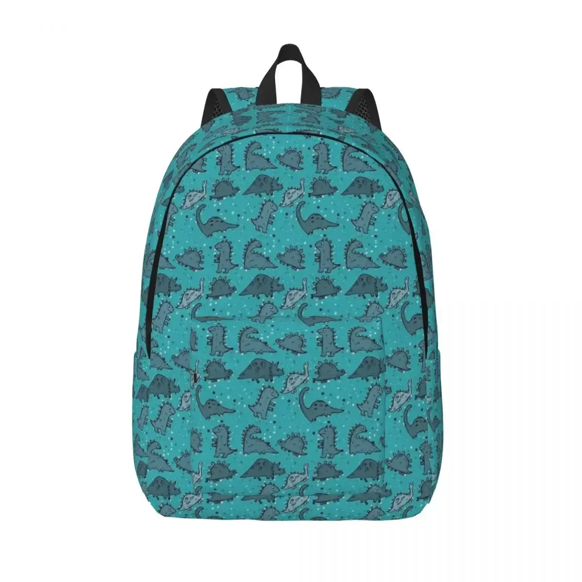

Green Teal Blue Dinosaur for Teens Student School Book Bags Cute Prehistoric Dino Lovers Daypack Elementary High College Gift