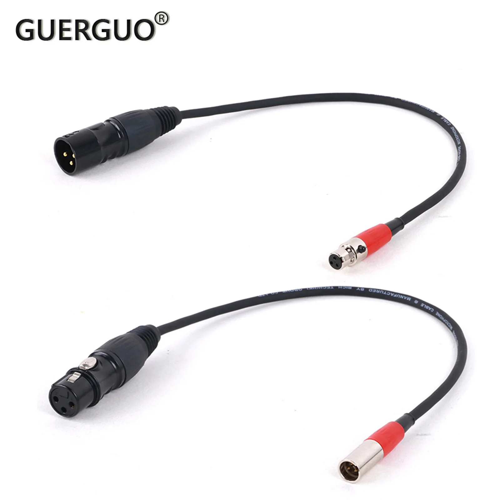 

1PCS 0.3M-15M 3-pin Mini XLR Male/Female to 3Pin XLR Female/Male Adapter Cable for BMPCC 4K Camera Video Assist 4K Sharp 8K