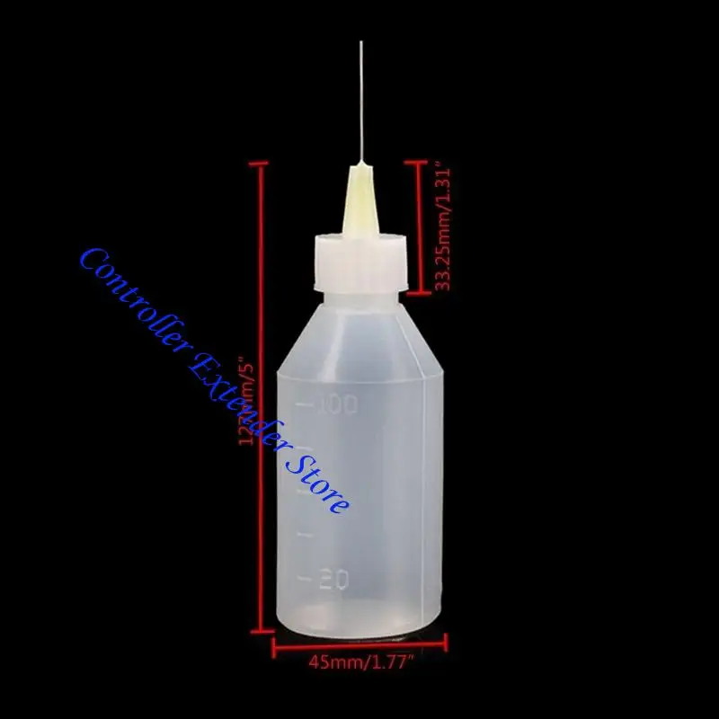 N84B 100 мл игольчатого наконечника Пластиковая чистка бутылок с розовыми бутылками.