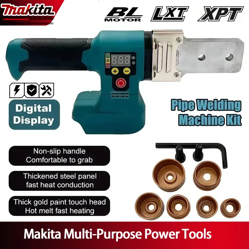 

Makita Electric Pipe Welding Machine Cordless Fuser PPR PE Soldering Iron Plastic Tube PP Heating Hot Melt No Battery