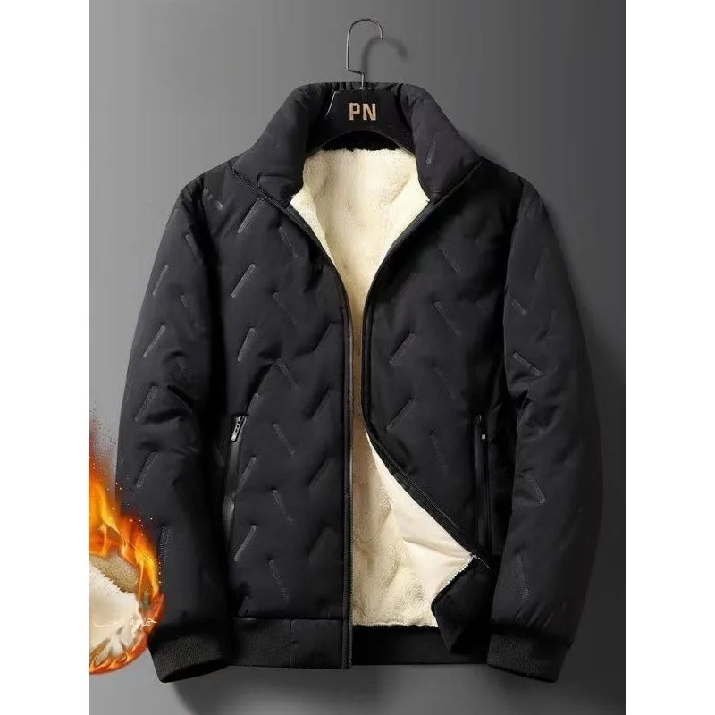 

Thiened пушистая зимняя куртка для мужчин, морозостойкое свободное пальто большого размера из полиэфирного волокна, мексиканское пальто