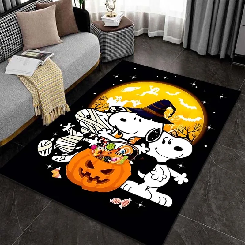 Snoopy Halloween Print tappeto tappeto per la casa soggiorno camera da letto divano zerbino Decor camera dei bambini tappetino antiscivolo regali di