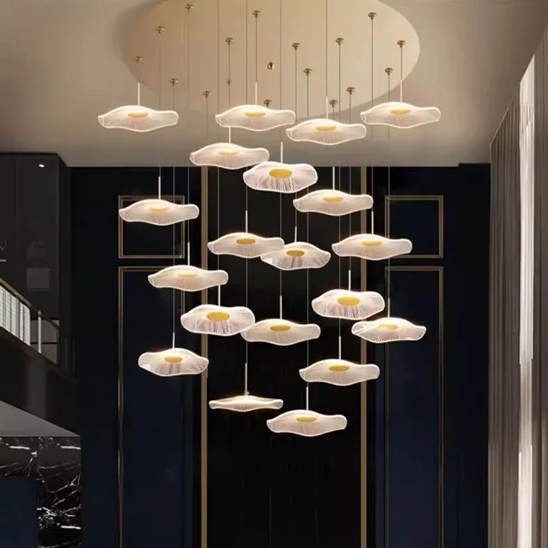 

Modern Crystal stair chandelier lights indoor lighting Ceiling lamp hanging light led Chandeliers for living room indoor lightin