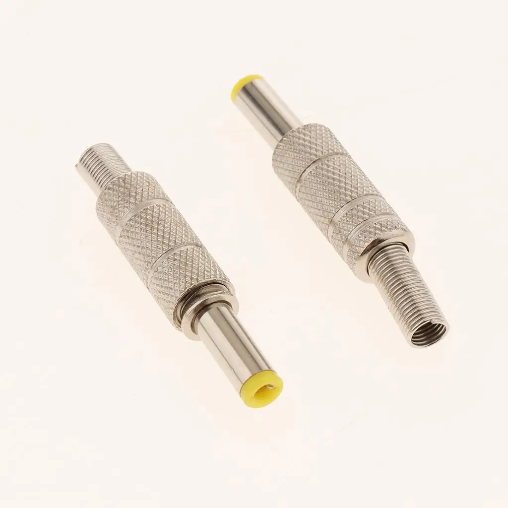 5pcs DC 5.5x2.5mm Power Supply Male Plug Welding Adapter Connector.