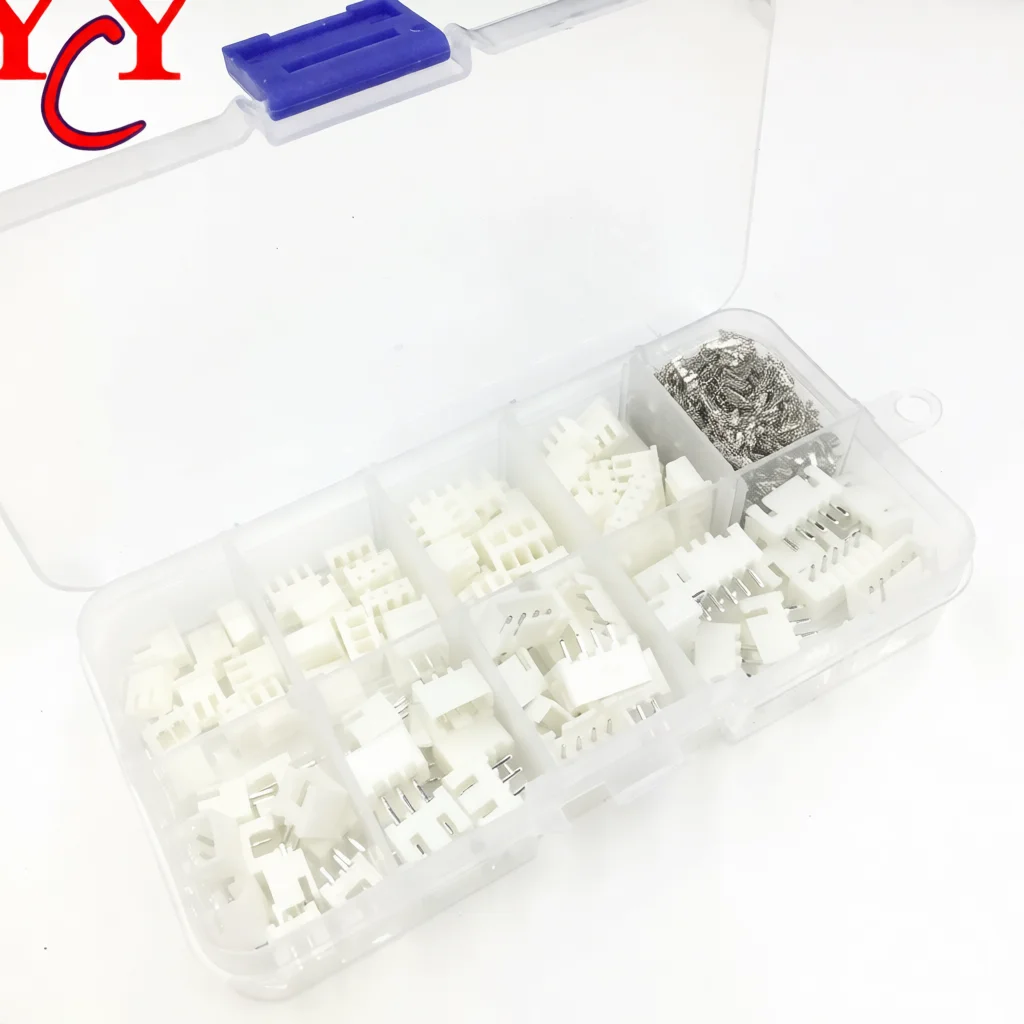 Connector Kit XH254 Housing Header 254mm Pitch Terminals Electrical Wiring Board Assemble DIY Electronics Industrial Hardware