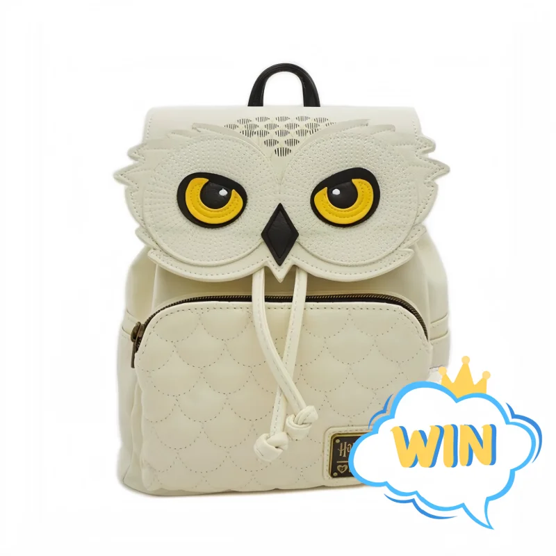 New Selling Arrival Loungefly Hary Poter Owl Backpack Anime Fashion Leisure Outdoor Sports Double Strap Shoulder Girl Bag