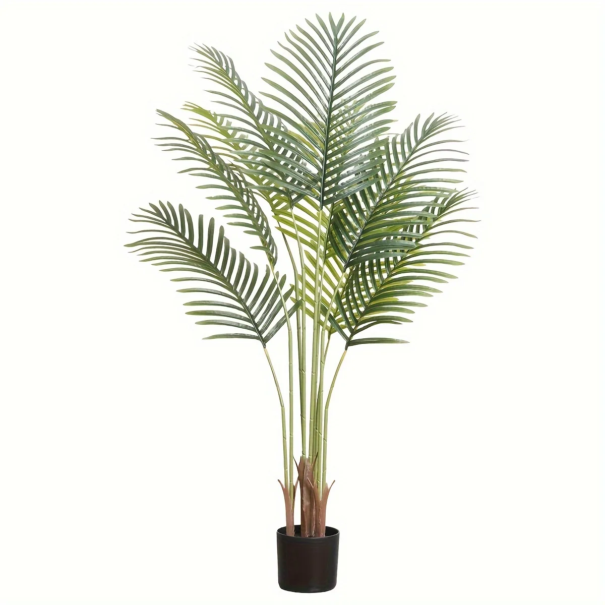 Artificial Palm Tree 120cm/150cm Faux Silk Green Realistic Decorative Tall Fake Potted Plants Artificial for Bedroom Living Room