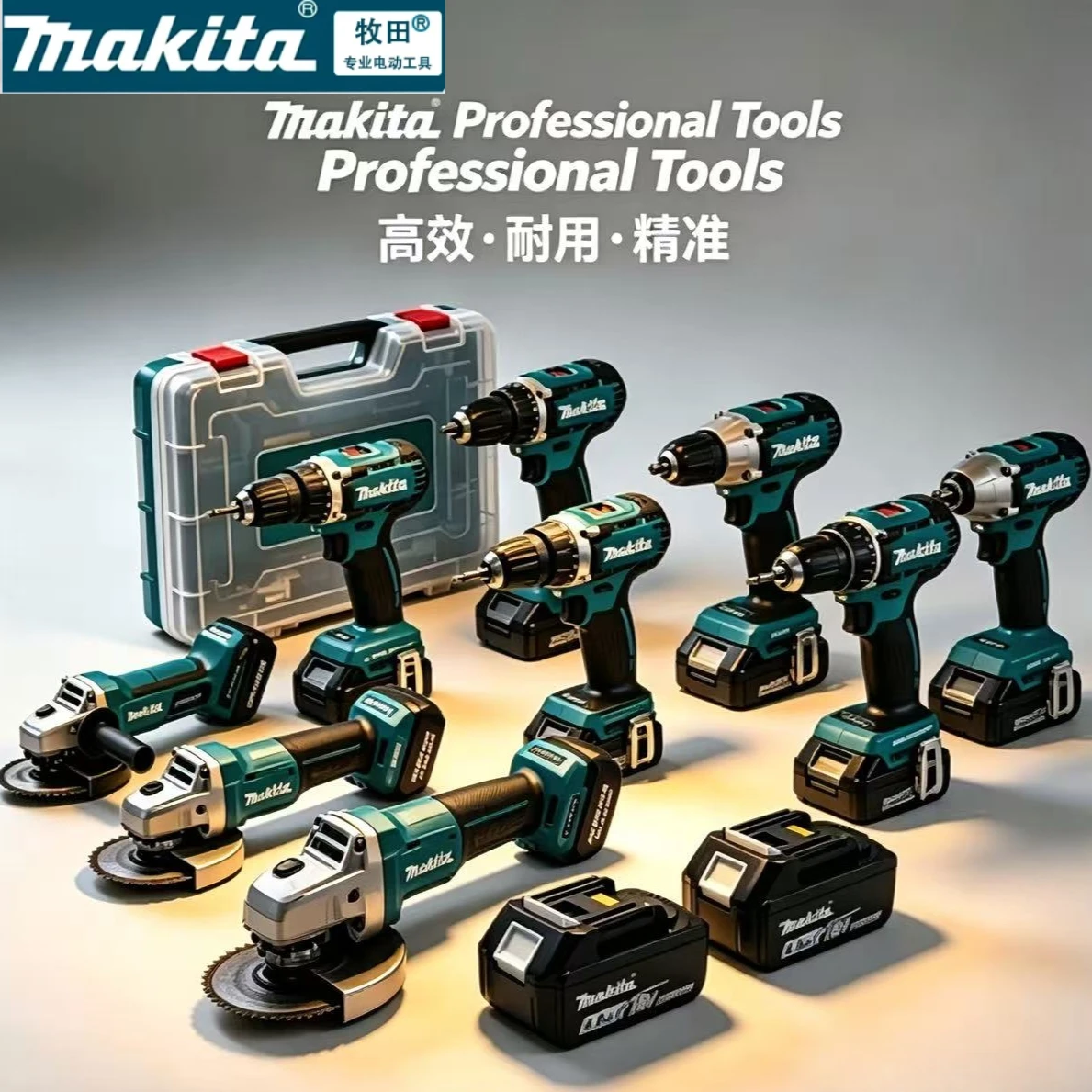 

100% Original New 18V Makita 5Ah 6Ah 9Ah Long Lasting tool battery+charger,For DDF487 lithium rechargeable impact drill househol