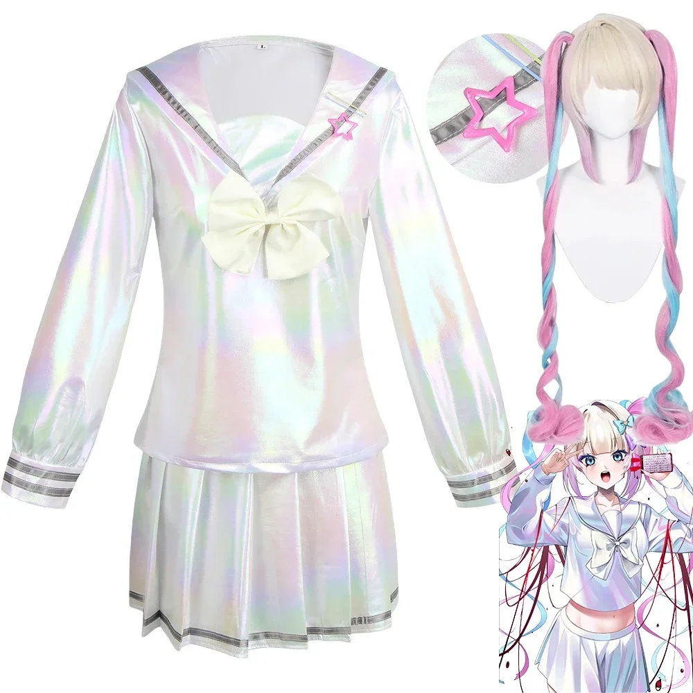 Kangel-Robe Cosplay de Jeu Needy Giatv, Costume Surdimensionné, Perruque Lolita, Uniforme de Marin pour Bol, Jupes, Costumes d'Halloween pour Femmes