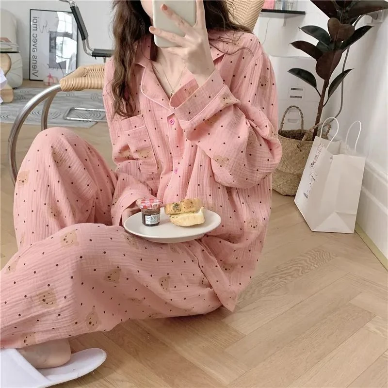 Cute Small Student Maiden Sweet High Appearance Level Loungewear Pajamas Dormitory Can Be Worn Outside Girls' Loose Comfort