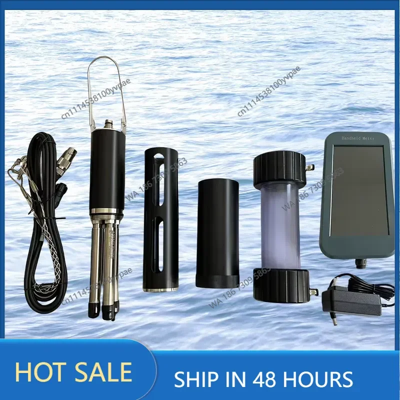 multi-parameter probe, thin water quality sensor, customizable 4-port sensor, stainless steel 316 12-month