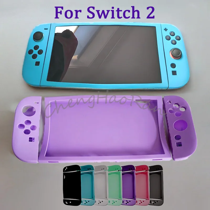 

1PC Colorful Silicone Case For Switch 2 NS2 Game Console Protective Case Joy-Con Covers Easy to Install For NS 2 Silicone Case