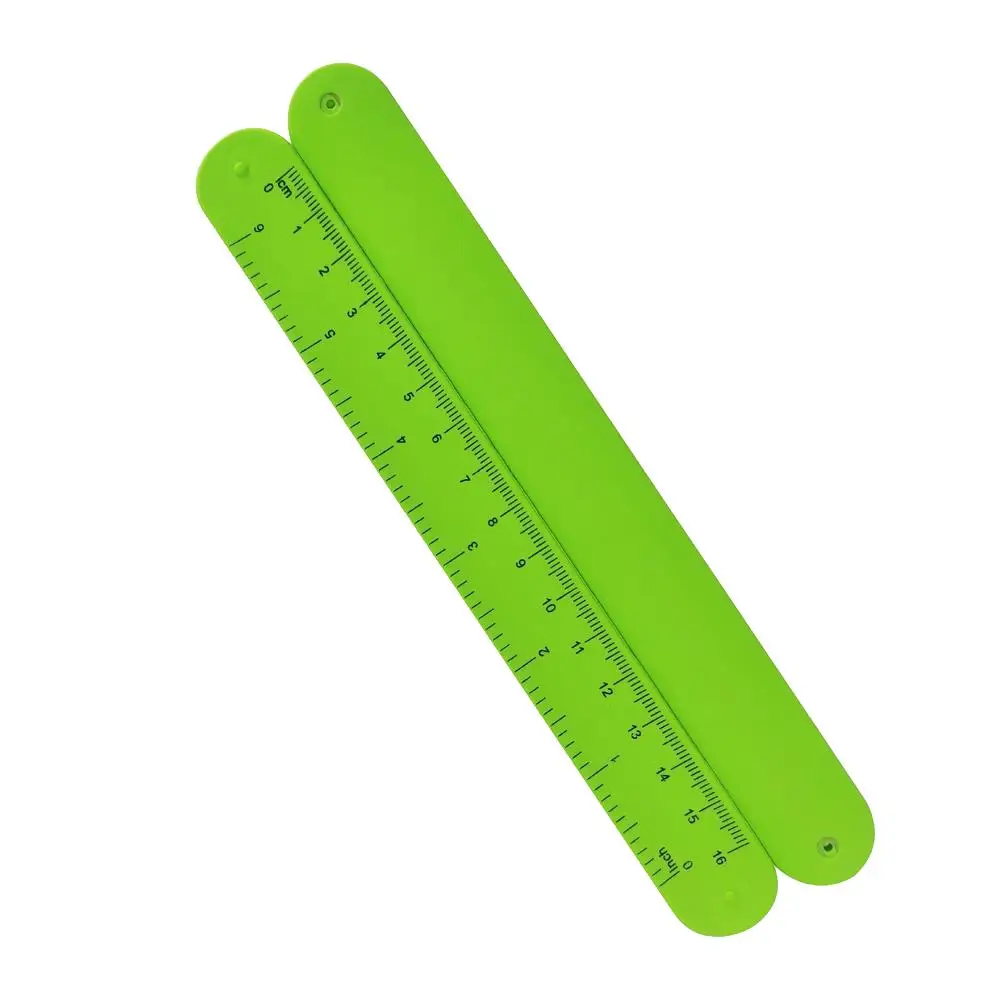 1PC righello colorato Slap bracciali Silicone Learning Scale righello per bambini Slap braccialetti righelli bomboniera scuola premio Gi C9E1