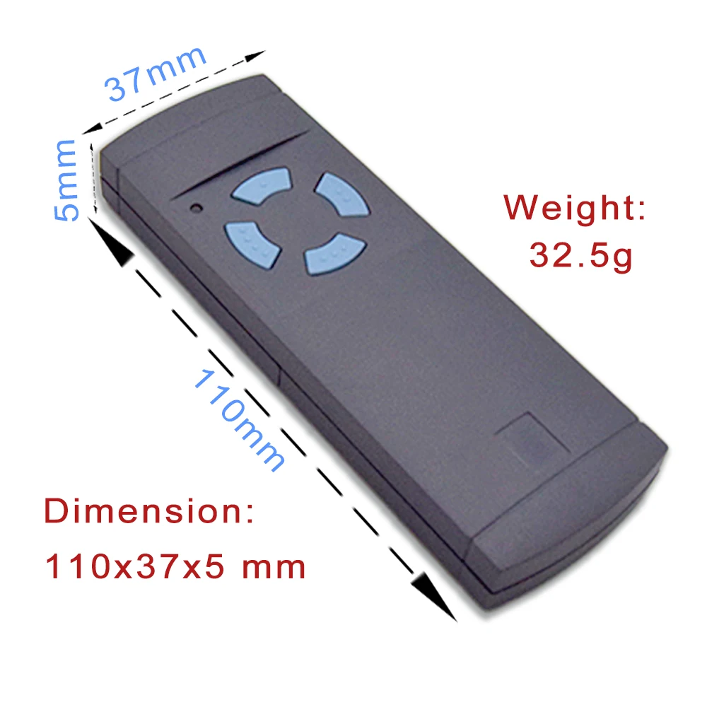 HORMANN compatibele afstandsbediening 868 MHz zender HORMANN HSM2, HSM4 868 garagedeur afstandsbediening afstandsbediening slagboomschakelaar