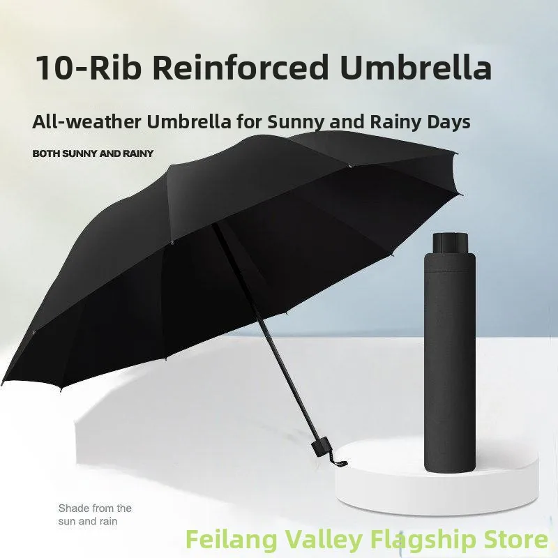 

Ручной зонт-парасоль большого размера с черным покрытием для защиты от солнца, двойного назначения, подарочный зонт для мужчин и женщин, зонт от дождя и солнца
