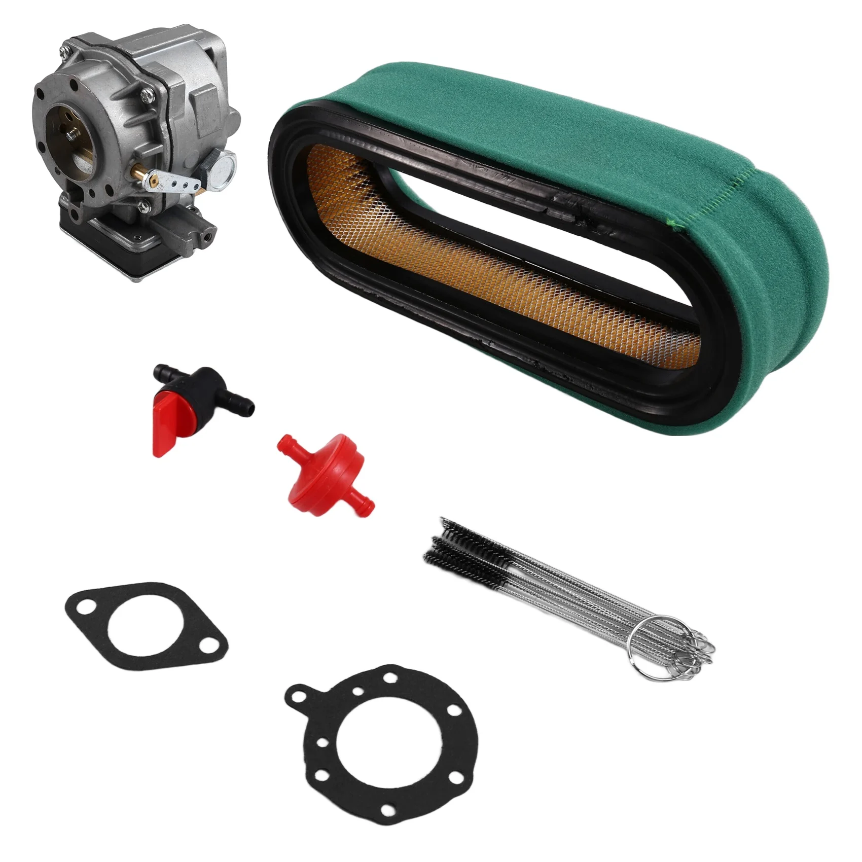 

Карбюратор THIVN, совместимый с Briggs & Stratton 693479 693480 499306 с воздушным фильтром 394019S, топливным фильтром 394358S