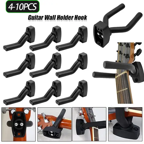 Guitar Stand Metal Guitar Hanger Wall Mount for Acoustic Guitar Easy To Install with Screws Bass Instrument Guitar Accessories