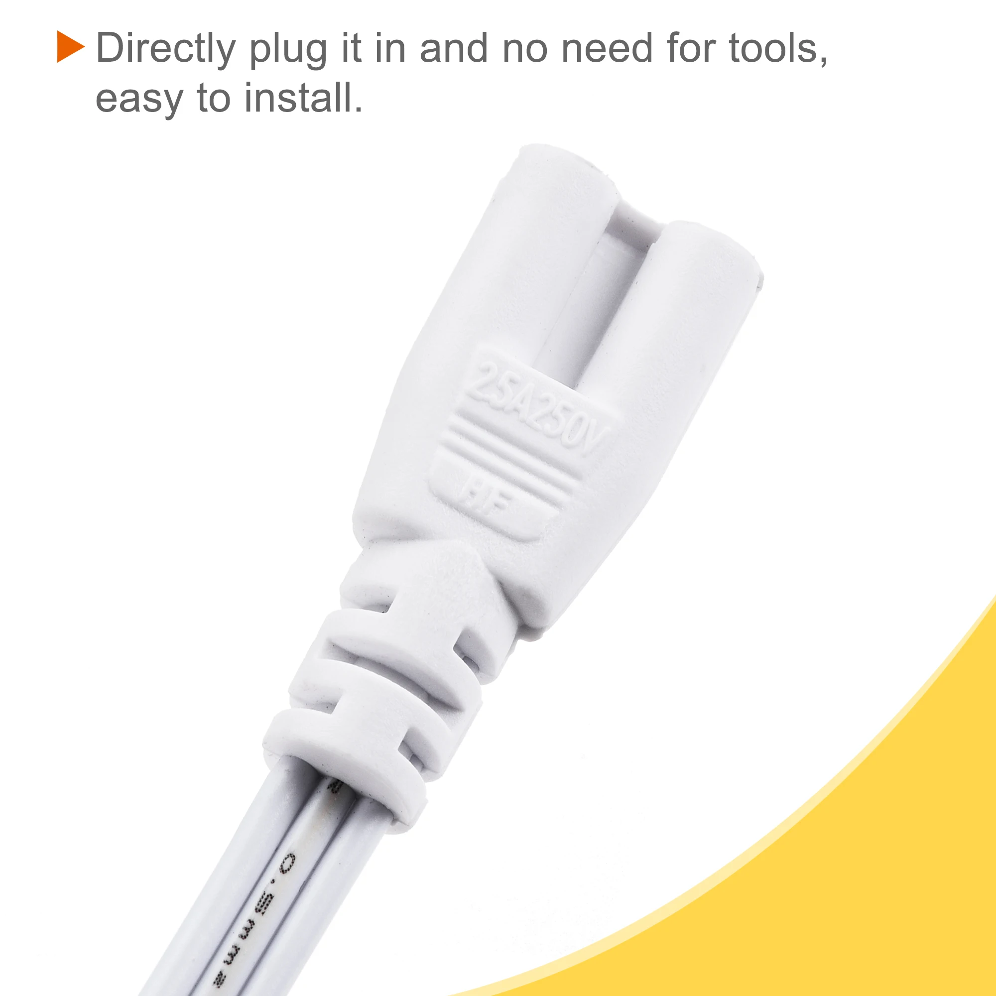 2/4Pcs T4 T5 T8 Double End 3Pin LED Tube Connector Cable Wire T4 T5 T8 Extension Cord For Integrated LED Fluorescent Light Tube