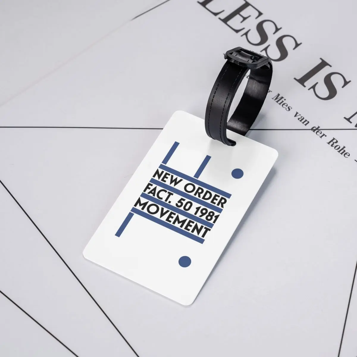 

New Order Movement Luggage Tags Suitcase Accessories Travel Baggage Boarding Tag Label Holder ID Name Address