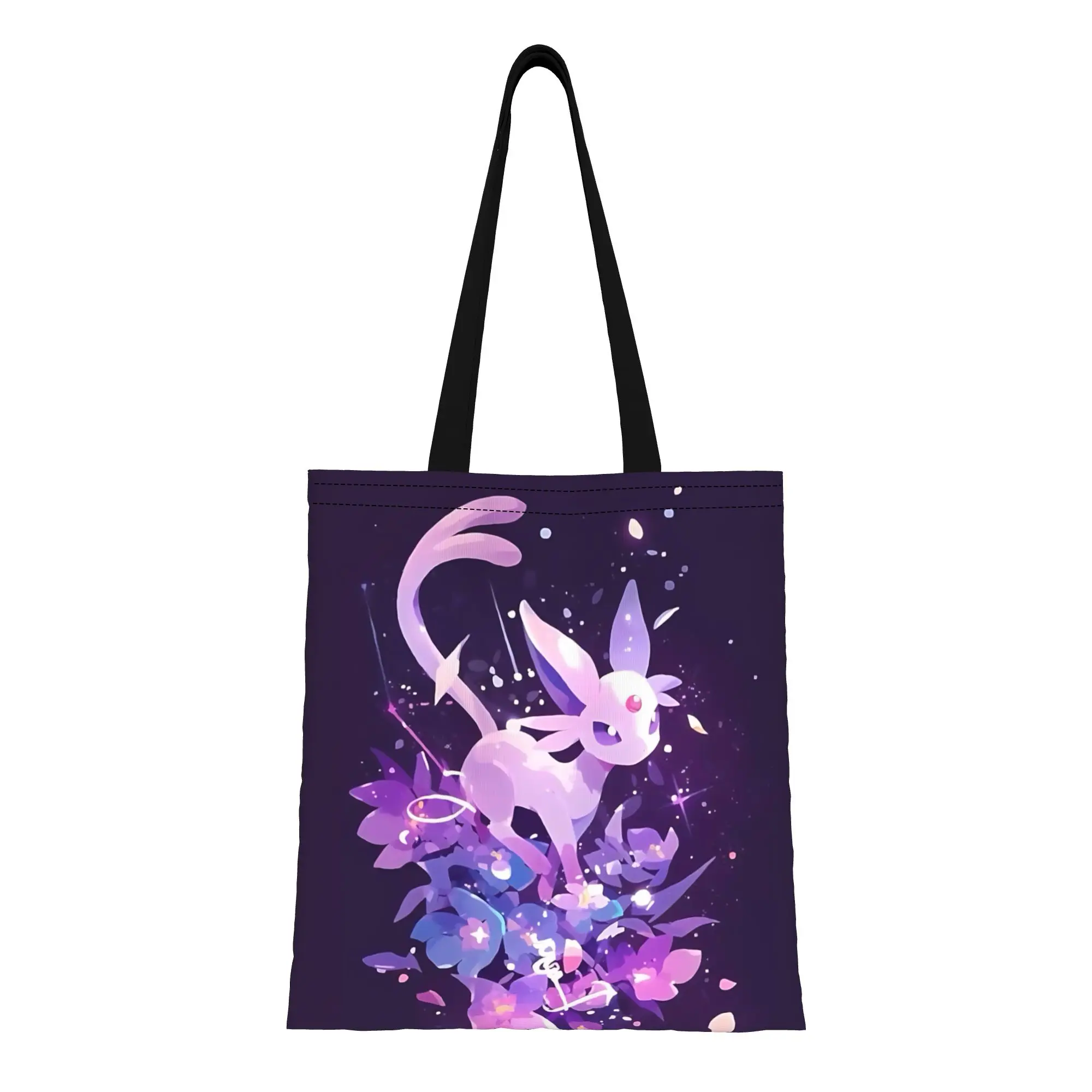 

1PC first day of school Eeveelution Eevee pokemon Canvas funko Canvas Tote Bag Women'S Shoulder Handbag