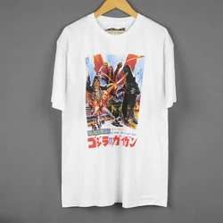 Earth Attack Order T-Shirt Japanese Movie Gigan Zetton Alien Baltan Men's Clothing Short Sleeve Cotton Tee Shirt