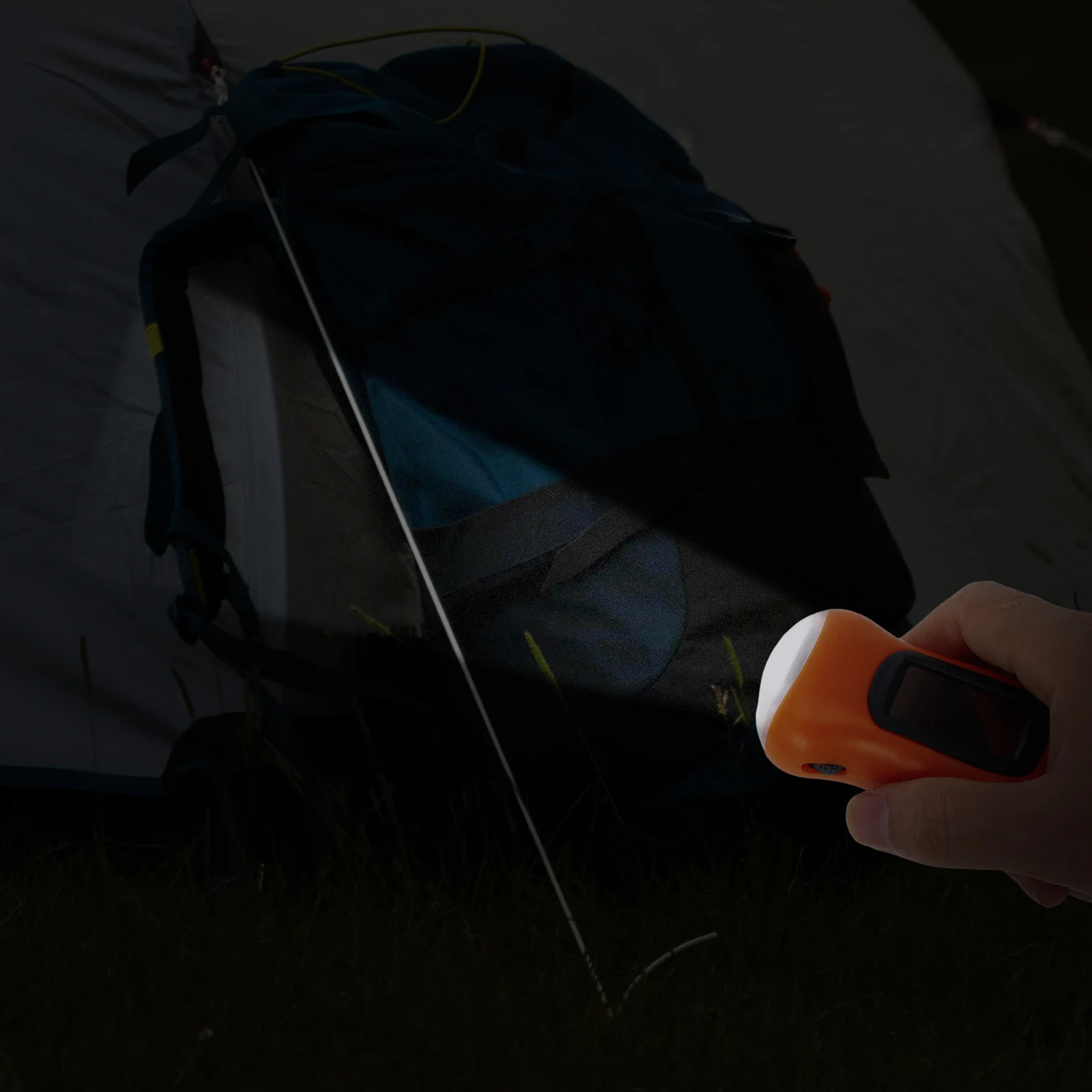 

Solar Crank Flashlight Pink Compact Lightweight Rechargeable Emergency Light For Outdoor Hiking Camping Survival Gear No